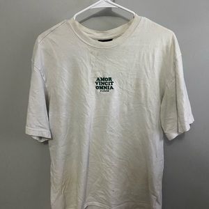 White H&M embroidery Tee